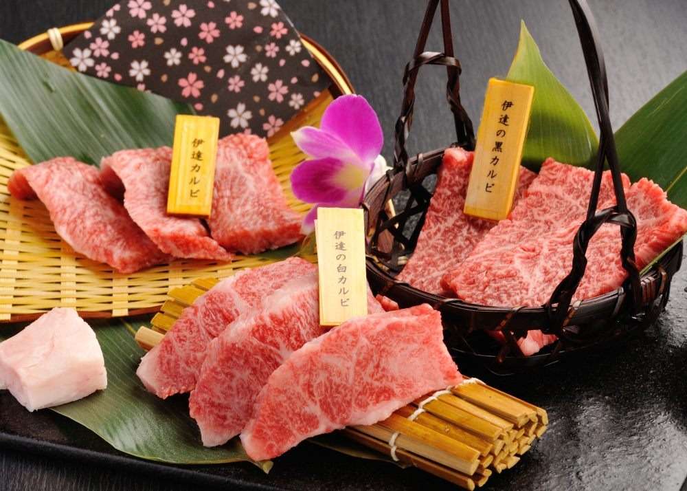 伊達の三大カルビ盛り合わせ